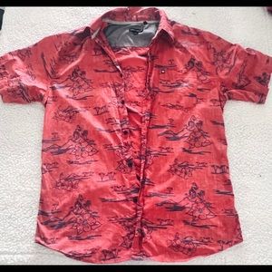 Ocean Current Cotton Hawaiian Shirt